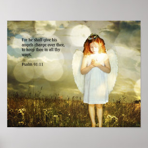 Psalm 91:11 poster