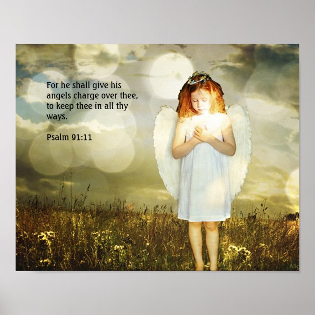 Psalm 91:11 poster (Front)