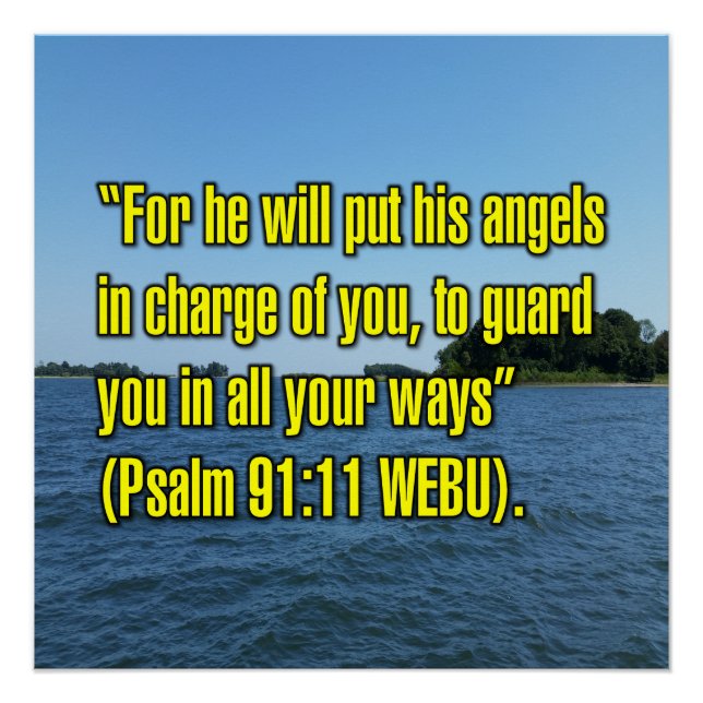 Psalm 91:11 WEBU Poster (Front)