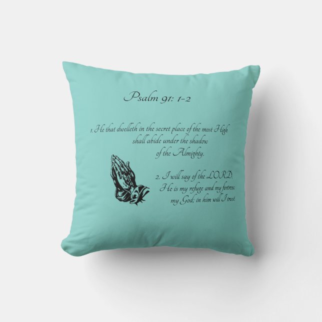 Psalm 91:1-2    cushion (Front)