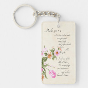 Psalm 91:1-2   keychain