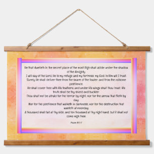 Psalm 91:1-7 hanging tapestry
