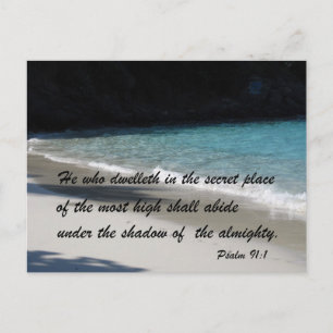 Psalm 91:1 postcard
