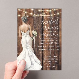 Psalm 91:2 Bridal Shower Invitation