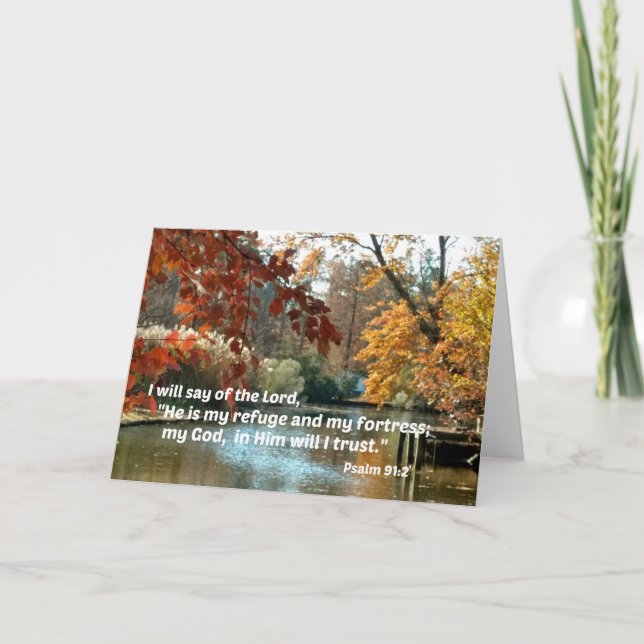 Psalm 91:2 I will say of the Lord Card (Front)