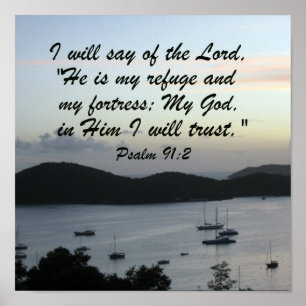 Psalm 91:2 poster