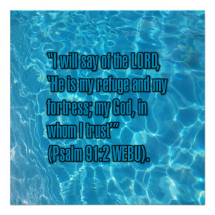 Psalm 91:2 WEBU Poster