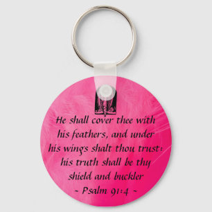 Psalm 91:4  keycahin key ring