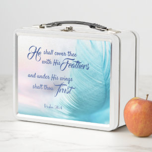 Psalm 91:4 King James Lunch Box