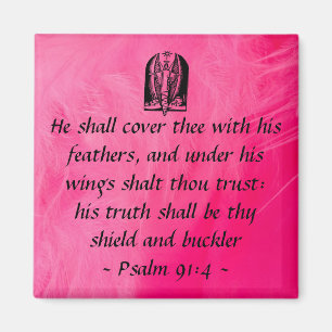 Psalm 91:4 magnet