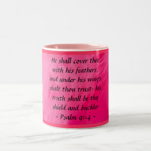 Psalm 91:4 mug
