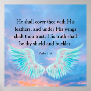 Psalm 91:4  poster