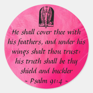 Psalm 91:4  sticker