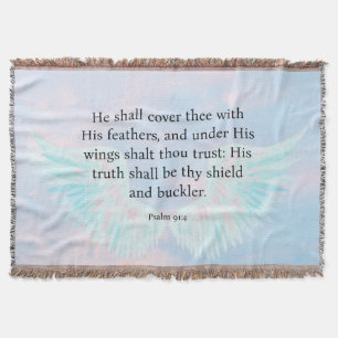 Psalm 91:4  throw blanket