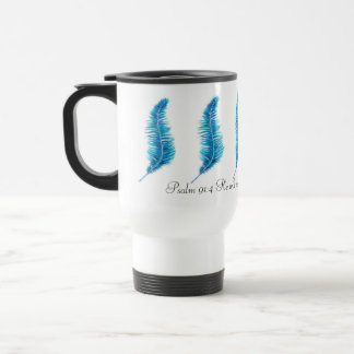 Psalm 91:4  travel mug