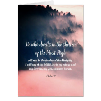 Psalm 91 all text inside, mountains