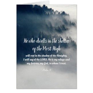 Psalm 91 all text inside, mountains