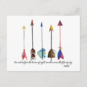 Psalm 91 Arrow Postcard