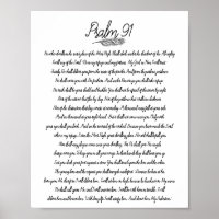 Psalm 91 Bible Decor Feather Christian Art