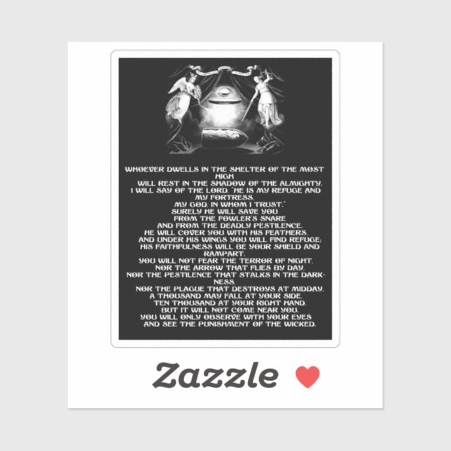 psalm 91 bible quote angels Religious art (Sheet)