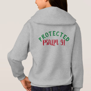 Psalm 91 Bible Scripture Girls Christian T-shirt