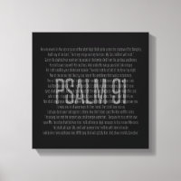 Psalm 91 Black & White Scripture Modern Wall Art