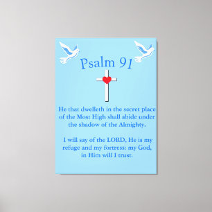 Psalm 91 canvas print