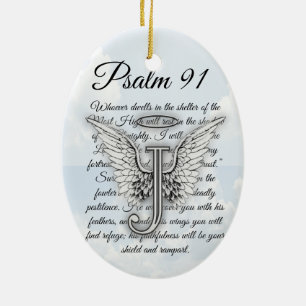 Psalm 91 ceramic tree decoration