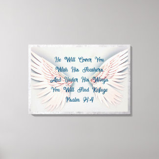 Psalm 91 Encouragement Wrapped Canvas