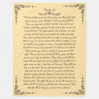 Psalm 91 Fleece Blanket