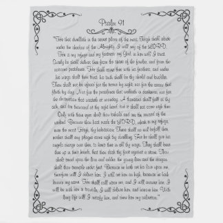 Psalm 91 Fleece Blanket