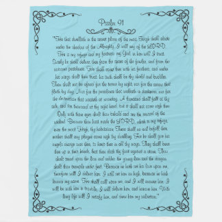 Psalm 91 Fleece Blanket