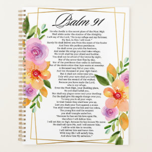 Psalm 91 Floral Geometric Frame Planner