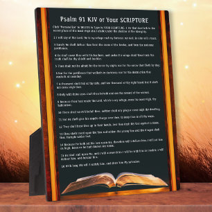 Psalm 91 gifts or Your Favorite Scripture Plaque, Plaque