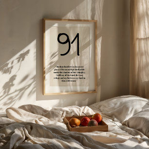 Psalm 91 Minimalist Scripture Print