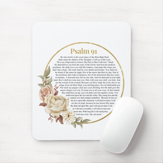 Psalm 91 NKJV Mouse Mat (With Mouse)