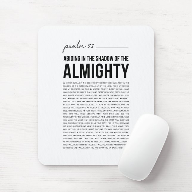 Psalm 91 NKJV Mouse Mat (With Mouse)
