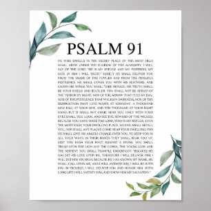 Psalm 91 NKJV Poster
