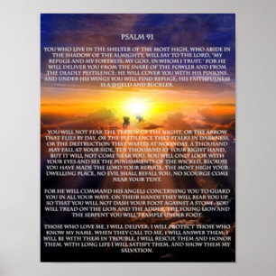 PSALM 91 POSTER