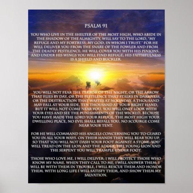 PSALM 91 POSTER (Front)
