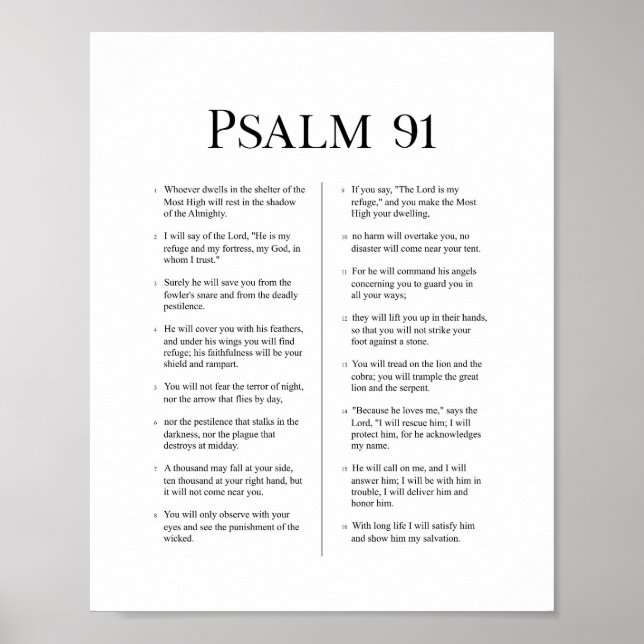 Psalm 91  poster (Front)