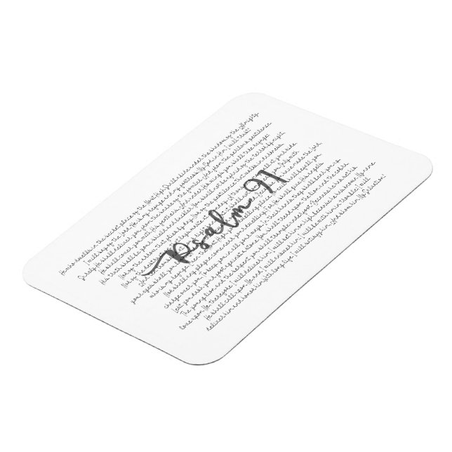 Psalm 91 Scripture Art Magnet for Home or Office (Left Side)