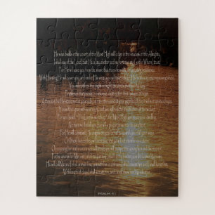 Psalm 91, Sunset on Water Challenging Puzzle