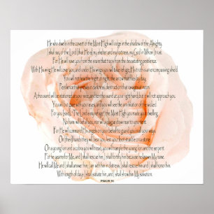 Psalm 91 The Lord is my refuge Poster