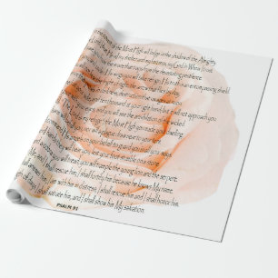 Psalm 91 The Lord is my refuge Wrapping Paper
