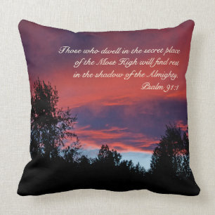 Psalm 91 Those who dwell in the secret place, Cushion