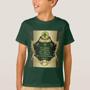 Psalm 92:12 Maronite Church Cedar of Lebanon T-Shi T-Shirt