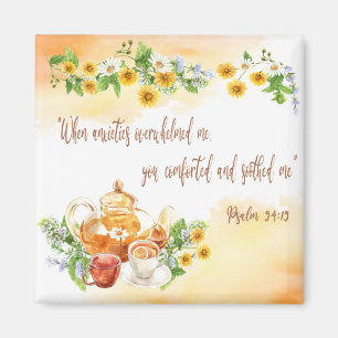 Psalm 94:19 Jehovah comforted me Throw Pillow Magnet