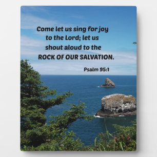 Psalm 95:6 Come let us bow down in worship... Plaque