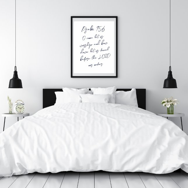 Psalm 95:6 O come let us worship KJV Poster (Creator Uploaded)